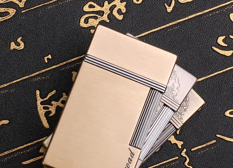 Sáng tạo bánh xe kim loại siêu mỏng nhẹ bơm hơi cổ điển bên retro trượt lửa lửa để gửi cho nam giới và phụ nữ quà tặng cá nhân bật lửa dupont chính hãng