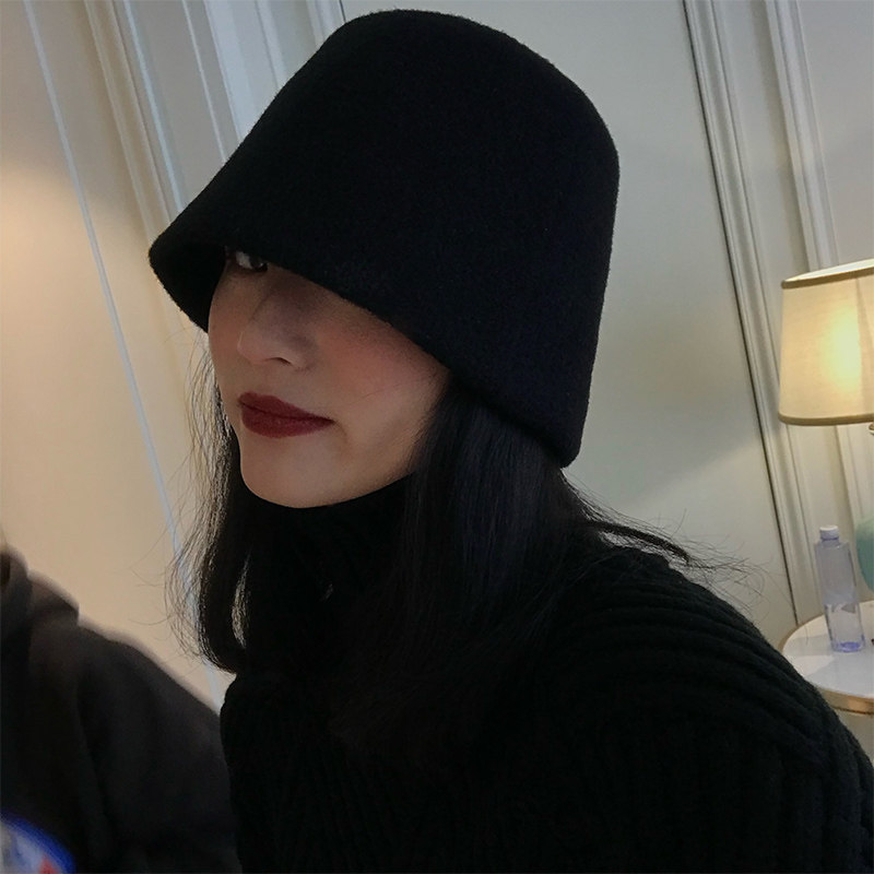 Luoluojie two-color hat women's 2022 autumn and winter new fisherman hat Korean hat women's autumn and winter