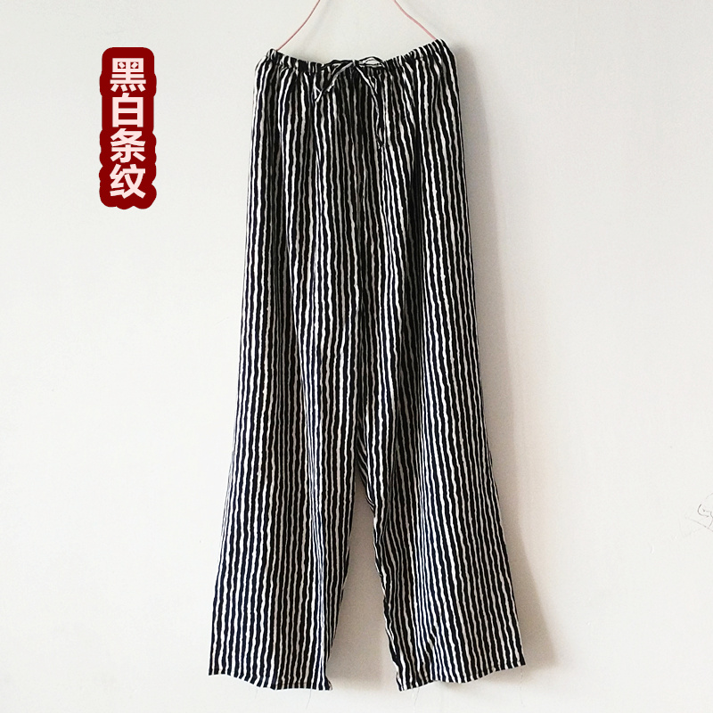 Mian lụa đồ ngủ nữ mùa xuân và mùa hè cộng với phân bón để tăng cotton nhân tạo lỏng phần mỏng trung niên cotton lụa dịch vụ nhà quần short kaki nữ