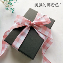 Quality new fishing line large plaid ribbon holiday gift decorative ribbon diy hairpin material clothing accessories