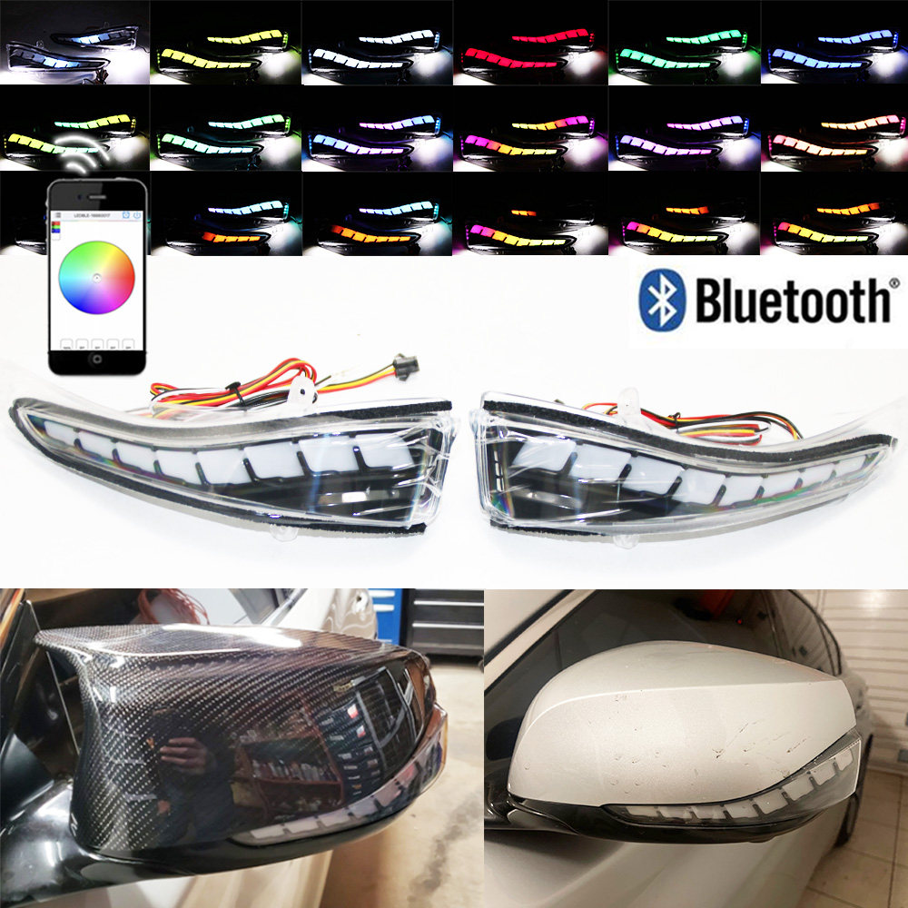 Coppia Led Dinamico Segnale di Girata Luce di posizione Laterale Per Peugeot 307 206 407 107 607