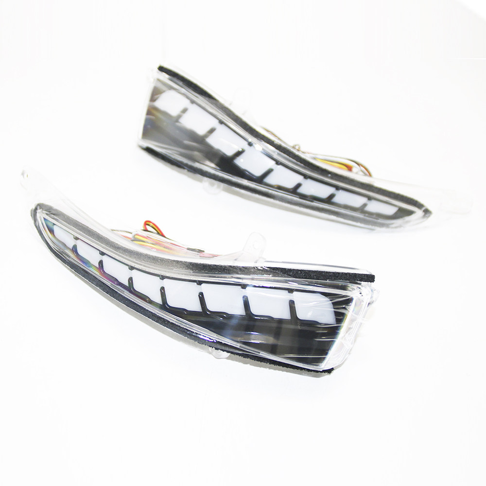 Smoked LED Mirror Sequential Signal & Puddle Light – Fits Infiniti Q50 Q60 2014-2023 (Pair)