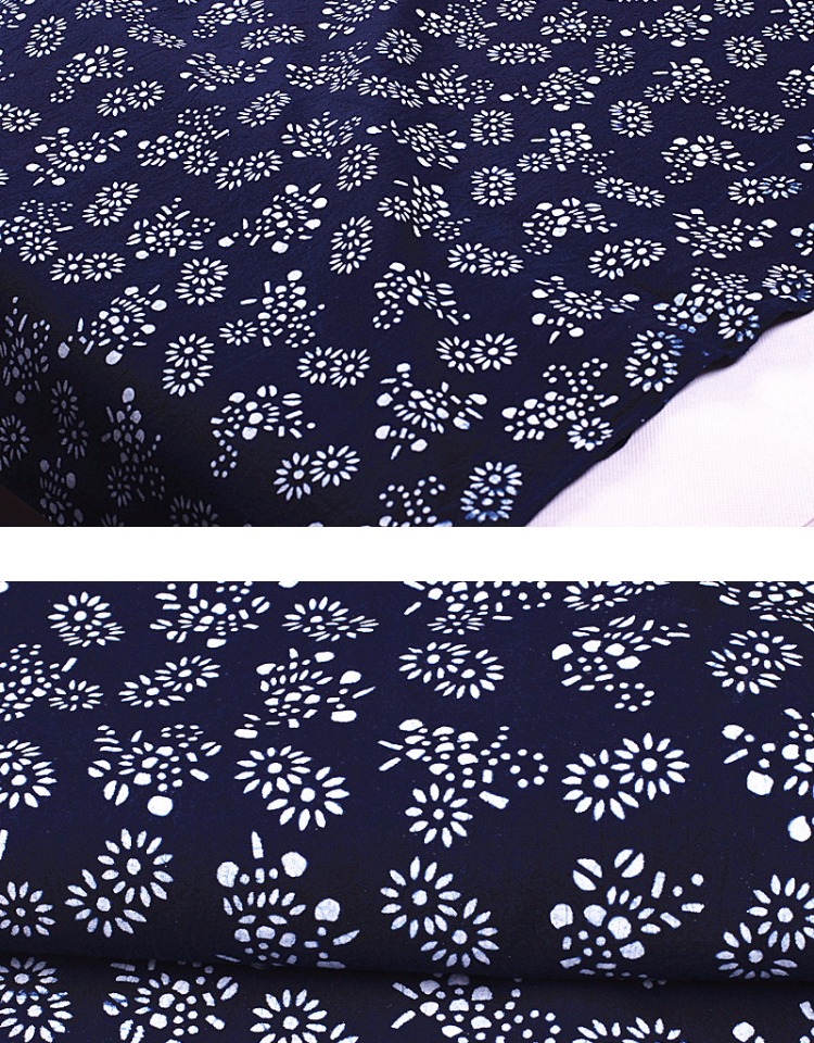 Mặt Wuzhen bông chàm batik cũ phần vải thời zero hoa chế biến vải khối giải phóng mặt bằng đặc biệt - Vải vải tự làm vải cotton 4 chiều