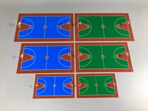 1 150 100 87 scale basketball court sand table Architectural scene model Animation scene plastic model