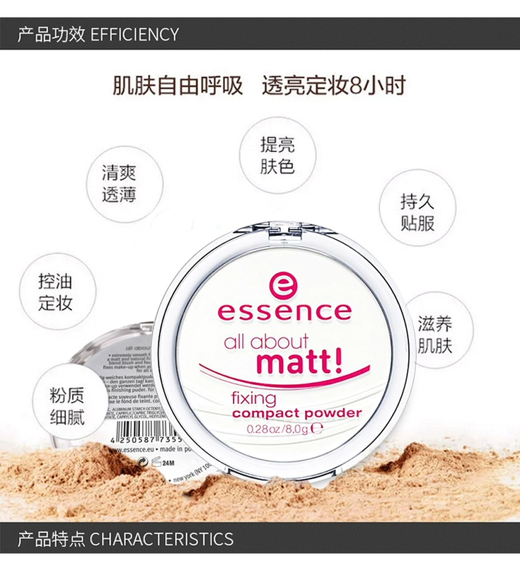 Spot Đứcessence phấn phủ trang điểm bột lỏng về matt kiểm soát dầu bột mờ mờ chính hãng phấn phủ loreal