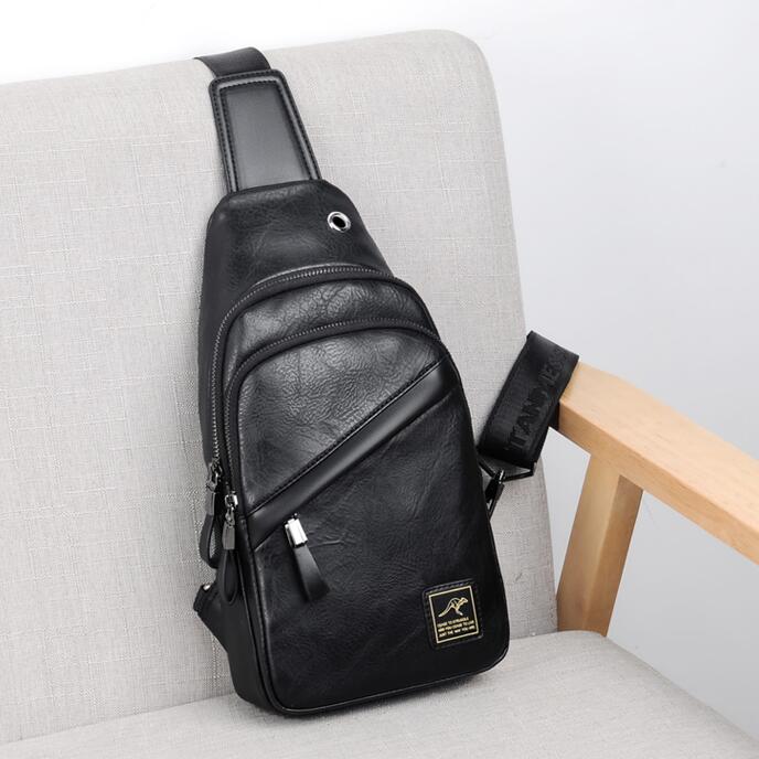 Hong Kong I TGREG Chest Bag Tide Man Purse Fashion Casual Single Shoulder Bag Diagonal Satchel small Shoulder Bag Sport Inclined Shoulder Bag