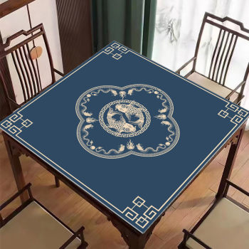 Mahjong table cushion thickened soundproof square chess and card silent blanket playing card nine wear-resistant non-slip hand rubbed dining table cloth Mahjong table cushion thickened soundproof square chess and card silent blanket playing card nine wear-resistant non-slip hand rubbed dining table cloth