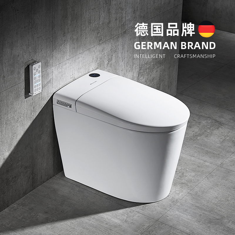 Smart toilet integrated small household water-free tank full automatic overhead small size household double seat