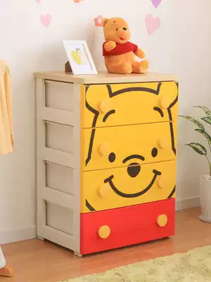 IRIS storage cabinet Drawer children's children's clothing cabinet Mickey Pooh plastic Alice storage cabinet