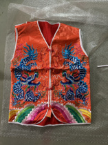 Special offer: Foxinyuan Taiwan version flat embroidery dragon and tiger skirt matching vest Taiwan version official general first eight will flat embroidery vest