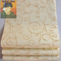 US Import Special Price Wallpaper American Countryside Rice Yellow Roll Leaf Living-room Bedroom Book Room Background Clear Cabin Tail Goods Wall Paper