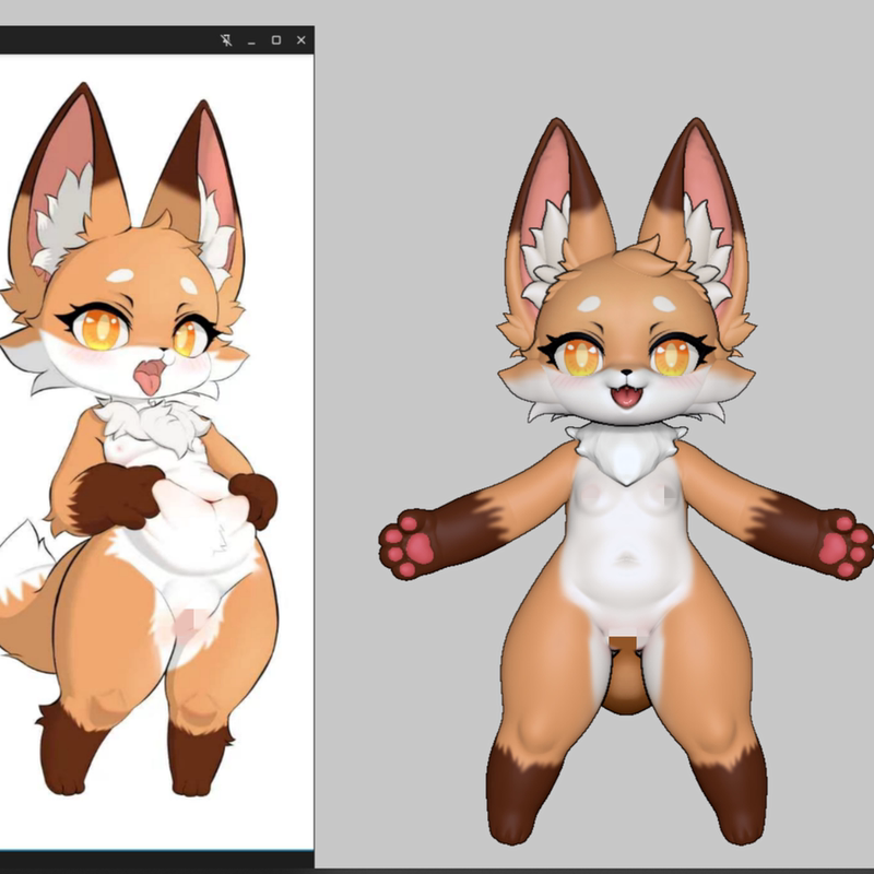 Non-In-Stock Lingmo Studio Little Fox Doll Silicone Movable Figure