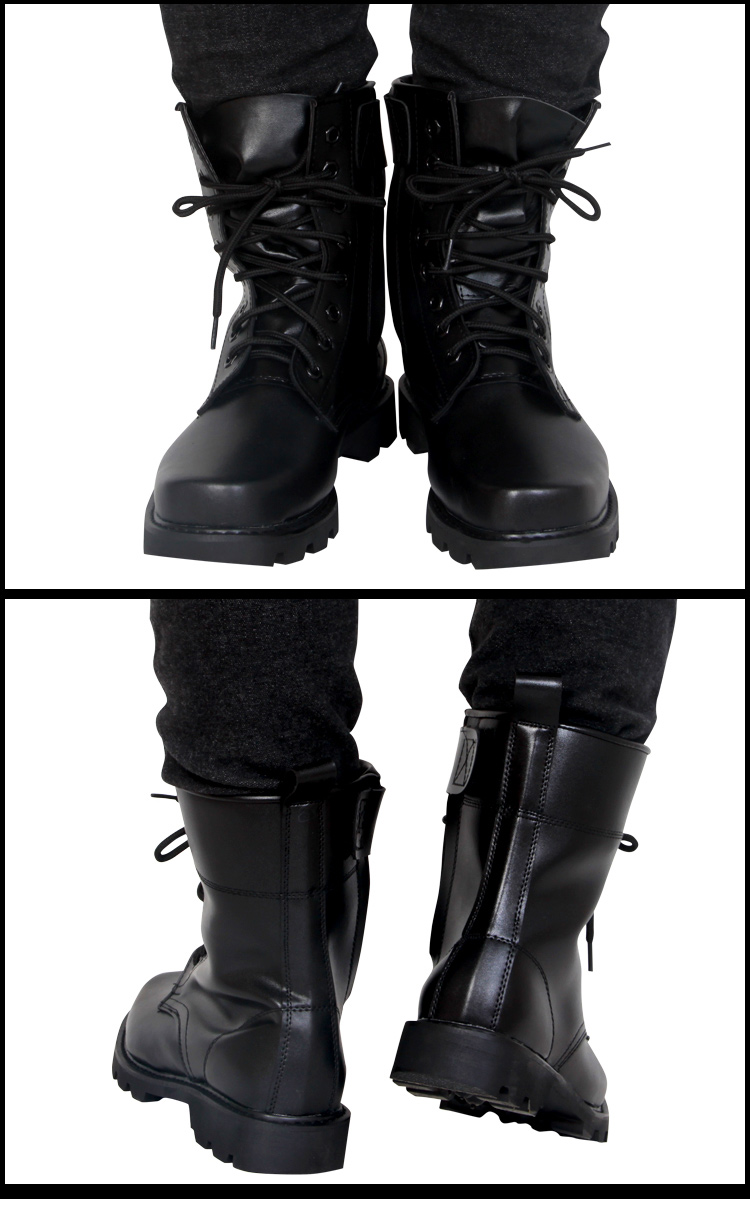 Bottes militaires pour homme en cuir - amortissement - Ref 1396760 Image 15