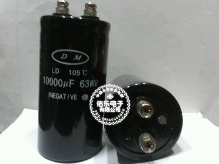 New electrolytic capacitor 10000MFD 63VDC screw foot 10000UF 63V width 50MM 50MM 105MM