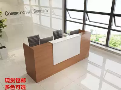 Front desk, reception desk, bar counter, company information desk, welcome desk, office front desk, simple cash register counter, paint customization