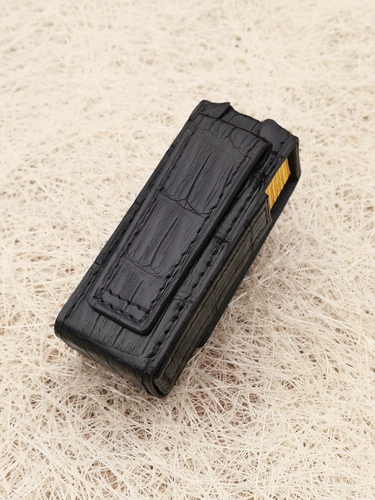 Dunhill, зажигалка ручной работы, портативный защитный чехол, делается под заказ, крокодил, из натуральной кожи