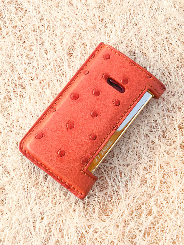 Lighter holster protective cover Leather handmade custom thin windproof Suitable for Du Peng slim7 lighter case