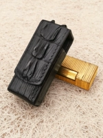 Dunhill, зажигалка ручной работы, портативный защитный чехол, делается под заказ, крокодил, из натуральной кожи