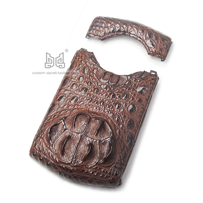 Suitable for 8848 rear cover for leather luxurious custom personality Crocodile genuine leather m4m3m5 mobile phone protective sheath shell male accessories female