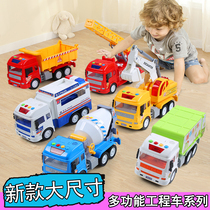 Linda traffic childrens early education toys will tell stories with lights and light music city fire engineering police car excavator