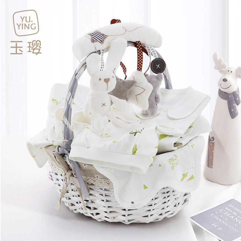 Baby clothes spring and autumn suit newborn meeting gifts high-end newborn hundred-year-old full moon baby birth gift