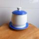 Fashion Simple Creative Ceramic Blue Glaze Bowl Soup Bowl Soup Cup Snack Bowl Stew Cup With Bottom And Lid Set Western Food Bowl
