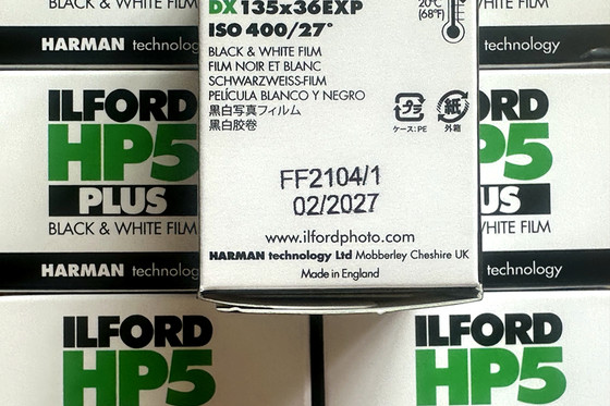 2월 27일 영국 오리지널 ILFORD HP5 흑백 필름 135 흑백 네거티브 필름 포워드 스팟