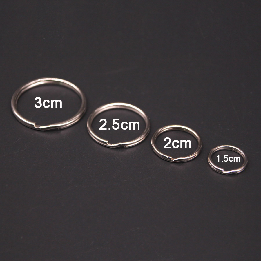 Thickened coarse hard large metal ring key buckle small cirque key label classification hanging hook key ring iron hook string chain