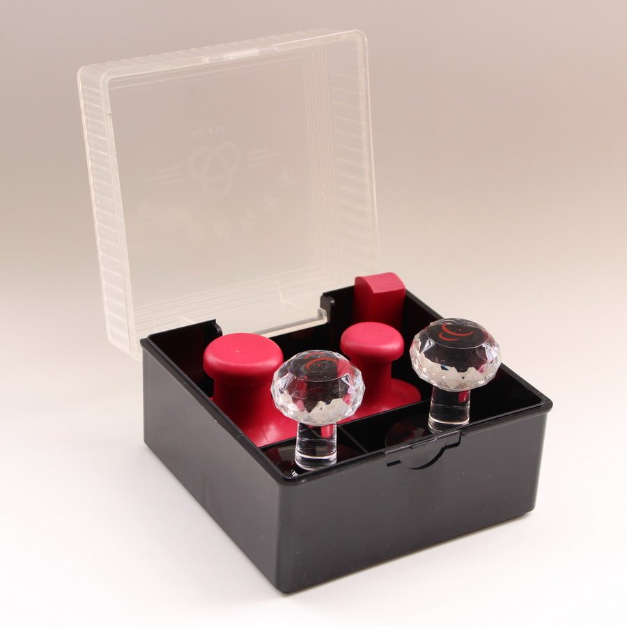 Multi-function large seal box Official seal name seal seal identification box Photosensitive atomic seal storage box Plastic seal box