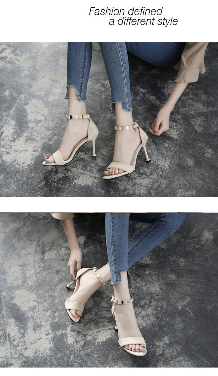 Mùa hè mới cao gót gợi cảm của phụ nữ ổn với mèo với size nhỏ 31 32 33 sandal hoang dã size lớn 41 42 43 dép bitis nữ