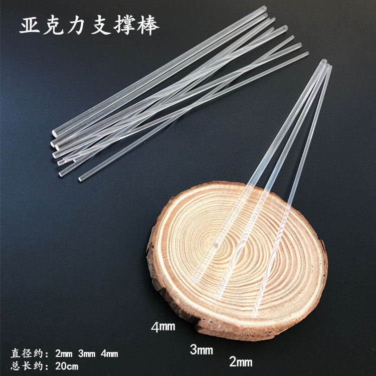 Idol Support Stick Transparent Acrylic Stick Resin Stick Fleshy & Moss Micro Landscape Flower Articulation Stick DIY Material