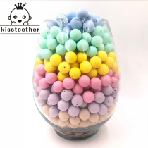 6-color boiled silicone beads 12mm baby molars beads loose beads handmade beaded candy colored silicone round beads