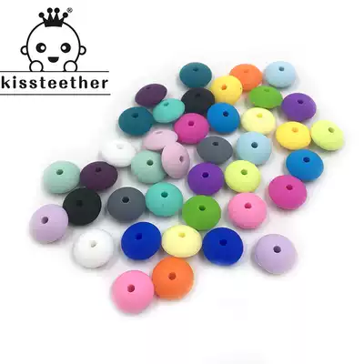 Diy accessories baby molars tooth fixer silicone beads 12 * 7mm color abacus beads baby pacifier chain anti-drop chain