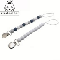 Pacifier anti-drop chain comfort pacifier chain food grade silicone nipple tooth glue anti-drop chain