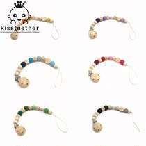 DIY baby molars toy beads crochet wool beads pacifier chain
