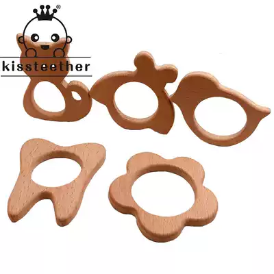 DIY jewelry accessories Beech animal molars toys beech wood crafts ornaments baby teeth toys