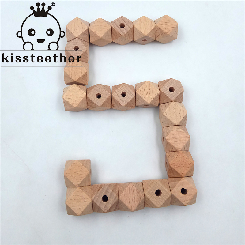 10-20mm beech baby grinding toys octagonal beads, log hexagonal beads, DIY accessories