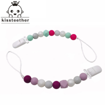 Food grade silicone molar nipple chain baby pacifier molars silicone molar bite anti-drop chain toy