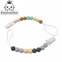 Food grade silicone molar nipple chain baby pacifier molars silicone molar bite anti-drop chain toy