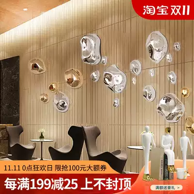 Hotel background wall decorations modern wall decoration three-dimensional creative living room dining room wall decoration plating Wall Wall stone