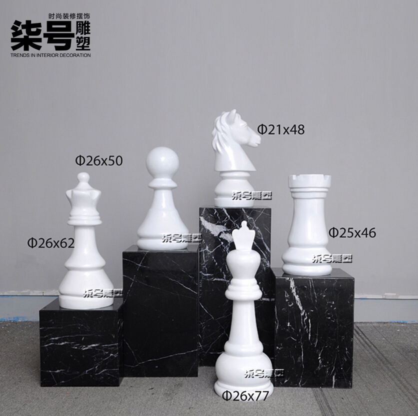 Abstract Sculptural Creative Home Decoration Goods Chess Swing Pieces Book House Office Eu Style Chen Design Arts