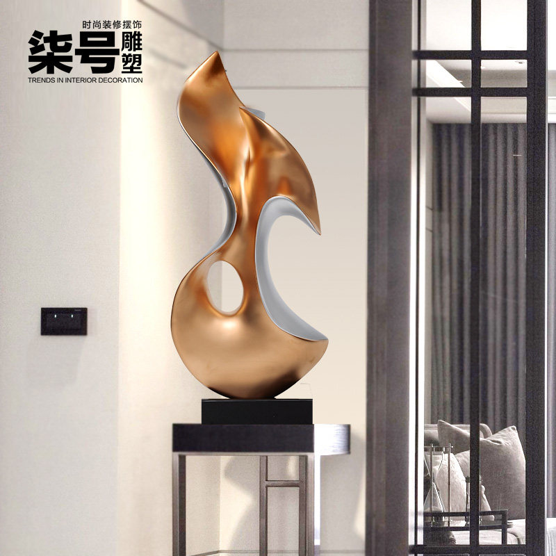 Sample House Display Center Hall Abstract Sculpture Pendulum modern Home Decorative Products Resin Art Crafts Gift Hem Hotel Chen Set