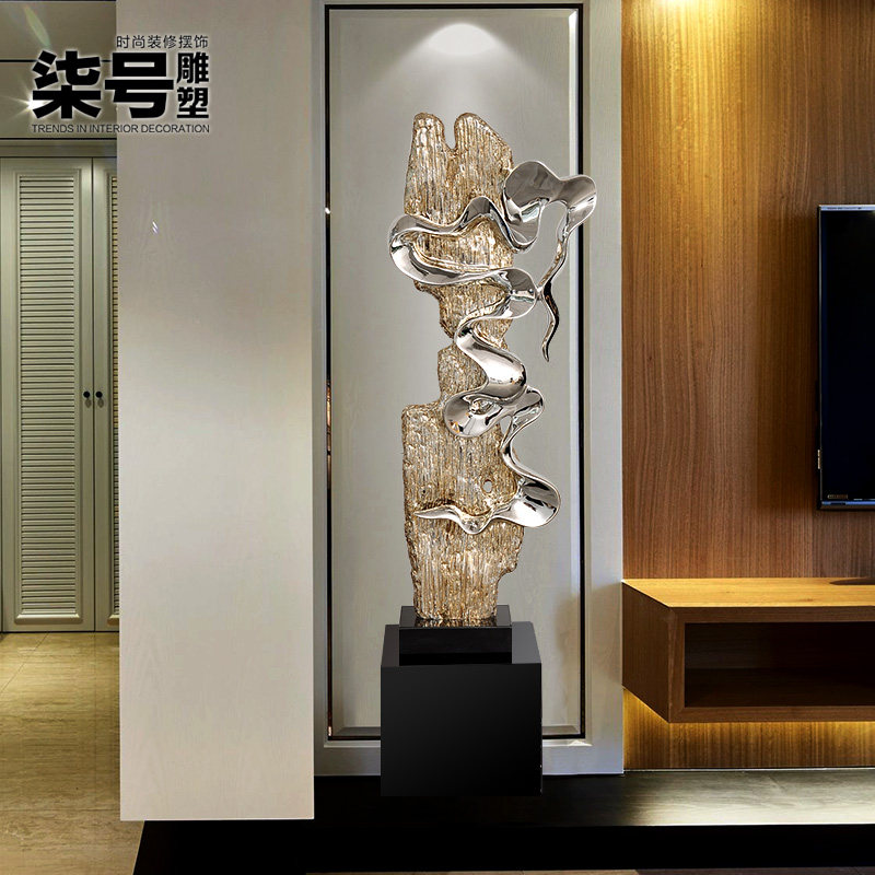 Modern Prototype Board Room Living-room Swing Piece Large Floor TV Cabinet Next Genguan Hotel Furnishing Light Lavish Decoration Craft Gift Hem Accessories