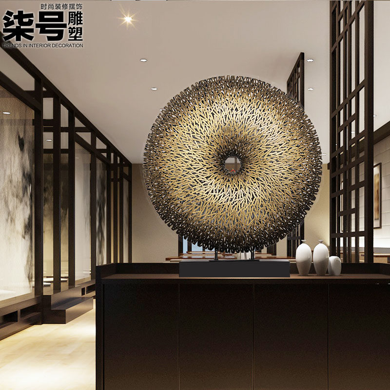 Iron Art Abstract Sculpture Pendulum Piece Tabletop Genguan Crafts Gifts Swing Accessories Hotel Dining Hall Teahouse Soft Adornment Creative Artwork