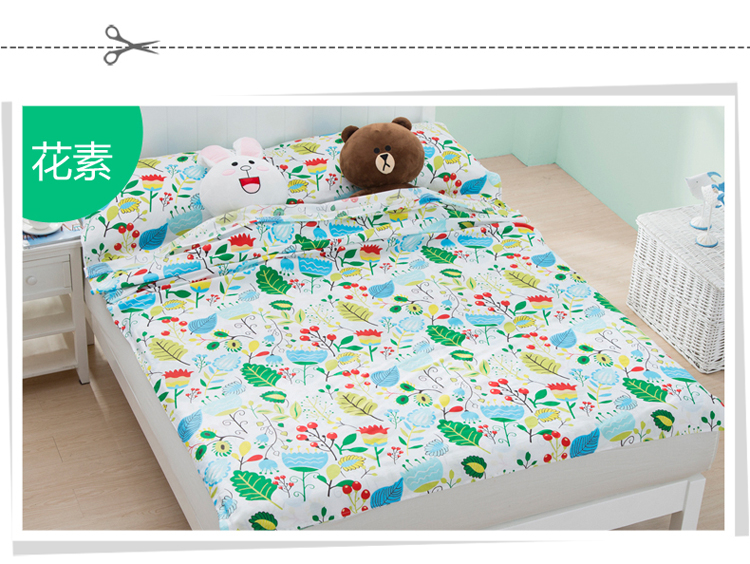 Khách sạn bông du lịch di động trong nhà khách sạn trên giường du lịch bẩn đơn giản sức khỏe bông siêu nhẹ trên túi ngủ bẩn duy nhất may túi ngủ cho bé