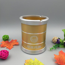 Yueming new bar stainless steel ashtray creative round metal ashtray KTV aluminum alloy ashtray