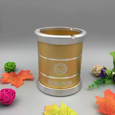 Yueming new bar stainless steel ashtray creative round metal ashtray KTV aluminum alloy soot