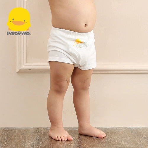 Желтый утенки мальчики длинные бархатные хлопковые плоские брюки Детское нижнее белье (второе в) 32326