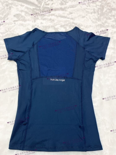 Гимнастическая спортивная футболка с коротким рукавом для тренировок, быстросохнущая ткань