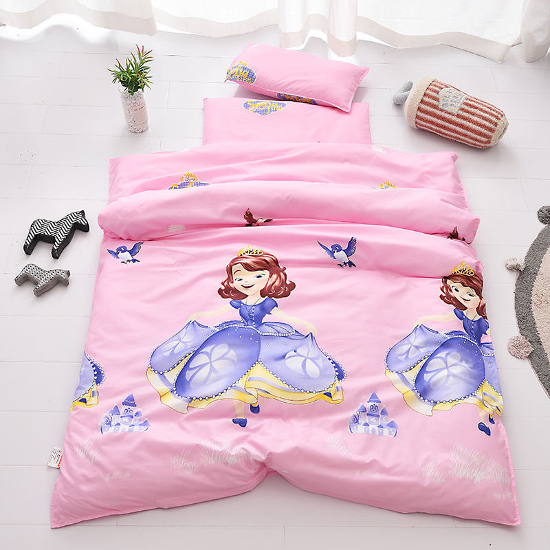 Children quilted kindergarten Spring and autumn by baby's nap thickened winter quilted by silk cotton by core cartoon child cover by 1 2m